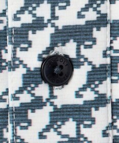 23区GOLF 【MEN】【吸水速乾/UVカット】ハウンドトゥース柄シャツ