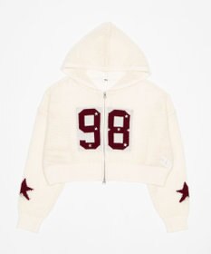 WEGO ナンバリングメッシュニットパーカー