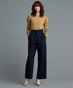 uncrave 【防しわ・UVカット・洗濯機洗い可】バルキーツイル ワイドパンツ(サスペンダー付き)（uncrave STANDARD）