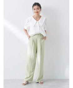 earth music&ecology タックストレートパンツ