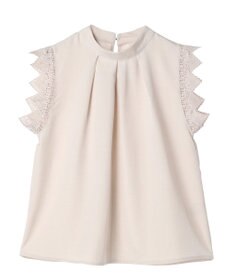 Green Parks ・ＥＬＥＮＣＡＲＥ　ＤＵＥ　リネンライクレースブラウス