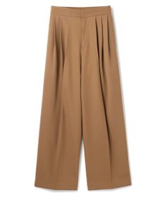 BEIGE， 【洗える】STEVIA / ウール混タックワイドパンツ