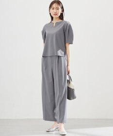 組曲 【WEB限定】ジョーゼットジャージーワイド パンツ