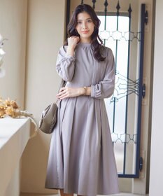 Tiaclasse 【洗える】ハイネックピンタックワンピース