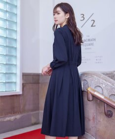 Tiaclasse 【洗える】ハイネックピンタックワンピース