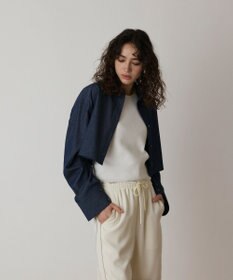 GRACE CONTINENTAL タックスリーブデニムシャツ