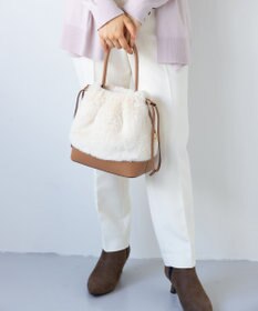 組曲 ファーバケットコンビ バッグ