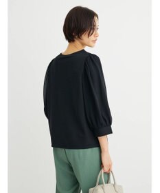 Green Parks 袖異素材使いリップルプルオーバー