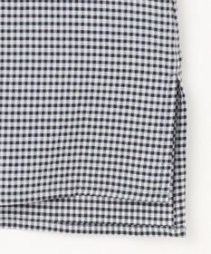 J.PRESS LADIES 【洗える】バイカラーギンガム&ストライプ ブラウス