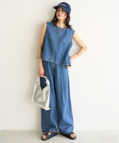 UNFILO L UNFILO DENIM LIGHT ノースリーブブラウス