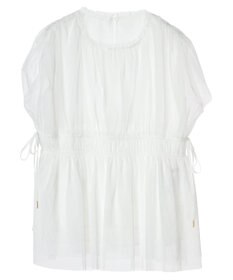 YECCA VECCA チュールギャザーブラウス