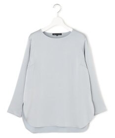 23区 L 【洗える】サテン ロングスリーブ Tシャツ