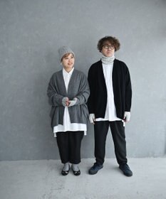 AND WOOL 〈上質な素材と手仕事から生まれた優しいニット〉メリノウール・ケーブル編みニット帽子
