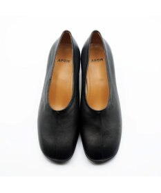 APOM オブリークトゥローヒールパンプス40