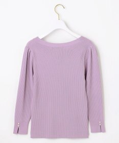 ANY SIS 【洗える】ネックポイントリブ ニット