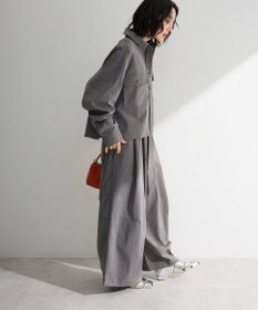 Green Parks ウエストフリルワイドコクーンパンツ