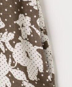 自由区 【XSサイズ~/洗える】モノトーンドットフレア スカート