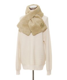 MOONBAT PAUL & JOE ACCESSOIRES フェイクファーブローチマフラー