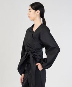 23区 【エステータ】シルク混タフタ カシュクールブラウス