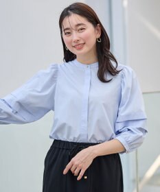 ANY 【接触冷感/UVカット/抗菌防臭/速乾】エニィファンクションタックスリーブブラウス