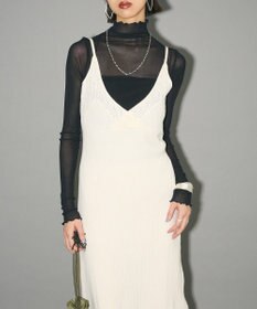 Green Parks レース編み風ビスチェキャミワンピース