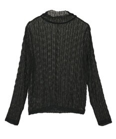 earth music&ecology ハイネックシアーうねうねプルオーバー