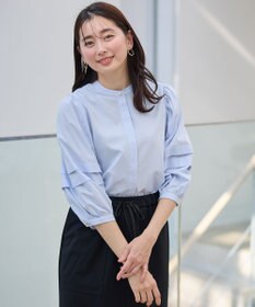 ANY 【接触冷感/UVカット/抗菌防臭/速乾】エニィファンクションタックスリーブブラウス