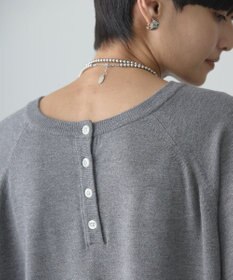 AMERICAN HOLIC ２ＷＡＹバイパチヘンリーネックニットプルオーバー