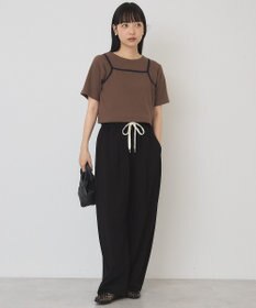 AMERICAN HOLIC 【2点セット】配色キャミ＋Tシャツ