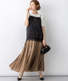 23区 【先行予約】グロッシープリーツ ロングスカート