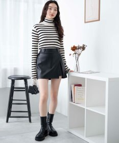 WEGO スリットレイヤードスカパン