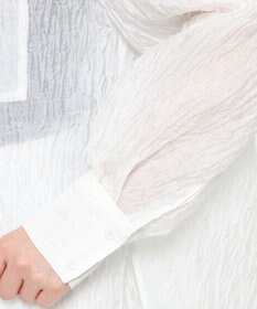 uncrave 【佐藤晴美さん着用】シアー ジャガード シャツ