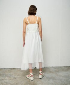 GRACE CONTINENTAL メッシュコンビキャミワンピース