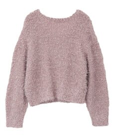 earth music&ecology ポンポンヤーンラメニットプルオーバー