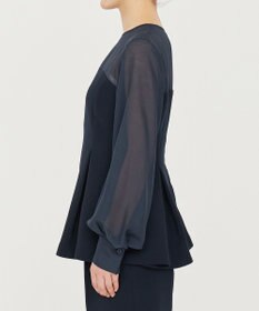 uncrave 【防シワ・洗濯機洗い可】ウォッシャブルダブルクロス ビスチェ ブラウス