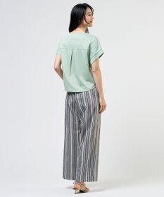 J.PRESS LADIES L 【2WAY】コットンスムース フレンチスリーブ カットソー