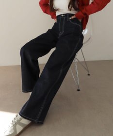 WEGO 【XS～Lサイズ展開/美脚】ストレートデニムパンツ