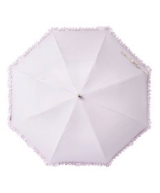 MOONBAT 【ランバン オン ブルー（LANVIN en Bleu）】晴雨兼用日傘 　長傘　ドビーフリル