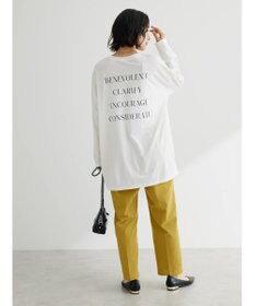 Green Parks 綿麻混イージーテーパードパンツ