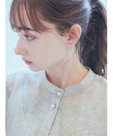 earth music&ecology ＳＥＴ２点　シアーブラウス＋レースキャミワンピース