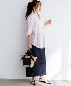 23区 L 【Lサイズ限定】リラックスシルエット スキッパーシャツ