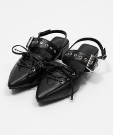 WEGO レースアップポインテッドシューズ