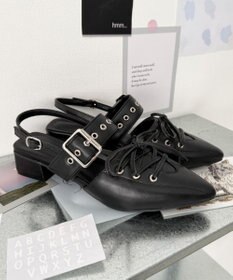 WEGO レースアップポインテッドシューズ