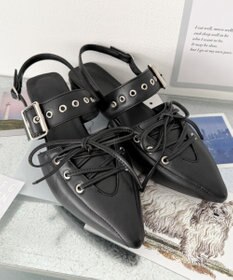 WEGO レースアップポインテッドシューズ