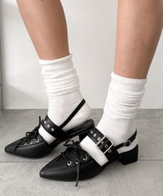 WEGO レースアップポインテッドシューズ