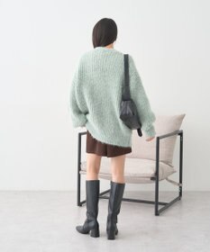 earth music&ecology 【予約】カラーミックスシャギーカーディガン