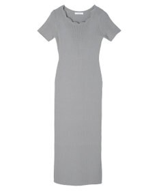 Green Parks リブニットワンピース