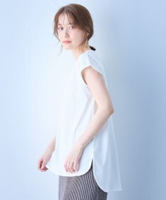 ANY 【汗ジミ防止加工】シルケットスムースノースリーブプルオーバー