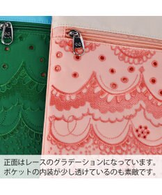tsumori chisato CARRY スカラップレース ハンドバッグ PCケース パソコンケース 13インチ 【おしゃれな女性向け！】