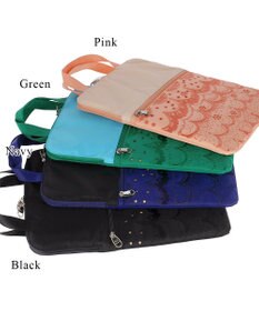 tsumori chisato CARRY スカラップレース ハンドバッグ PCケース パソコンケース 13インチ 【おしゃれな女性向け！】